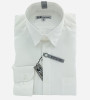 Chemise micro-fibre blanche manches longues homme Bande Originale