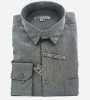 Chemise micro-fibre gris perle manches longues homme Bande Originale