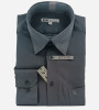 Chemise micro-fibre gris anthracite manches longues homme Bande Originale