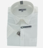 Chemise micro-fibre blanche manches courtes homme Bande Originale