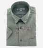 Chemise micro-fibre vert kaki manches courtes homme Bande Originale
