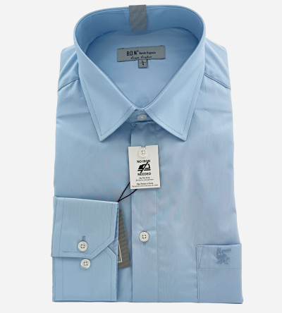 Chemise bleu ciel classique sans repassage homme Bande Originale