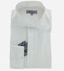 Chemise blanche classique col cassé homme Bande Originale