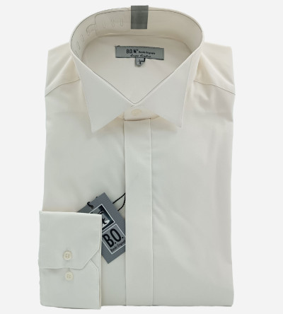 Chemise créme classique col cassé homme Bande Originale