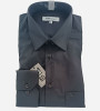 Chemise noire classique coton mélangé homme Bande Originale