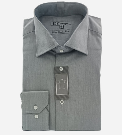 Chemise gris perle double retors homme Bande Originale