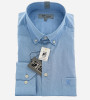 Chemise bleu ciel sans repassage col boutonné homme | Bande Originale