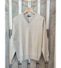 Pull col V beige homme Bande Originale
