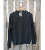 Pull col V noir homme Bande Originale