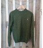 Pull col rond vert sapin laine mélangée homme Bande Originale