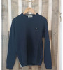 Pull col rond bleu Navy laine mélangée homme Bande Originale