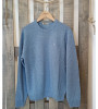 Pull col rond bleu ciel laine mélangée homme Bande Originale