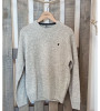 Pull col rond gris perle laine mélangée homme Bande Originale