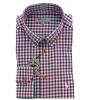 Chemise à carreaux rouge et bleu homme Bande Originale