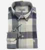 Chemise à carreaux gris et beige homme Bande Originale