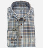 Chemise à petits carreaux bleu gris et beige homme Bande Originale