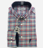 Chemise gris à carreaux bleu et rouge homme Bande Originale