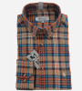 Chemise marron à carreaux bleu et orange homme Bande Originale