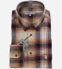 Chemise orange à carreaux marron homme Bande Originale