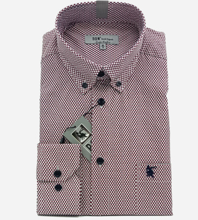 Chemise manches longues à motifs géométriques homme Bande Originale