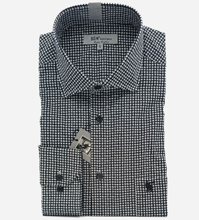 Chemise bleu Navy à motifs fleuris homme Bande Originale