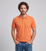 Polo manches courtes orange 100% coton homme Bande Originale