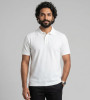 Polo classique manches courtes blanc 100% coton Bande Originale