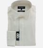 Chemise créme coupe ajustée col cassé homme Bande Originale