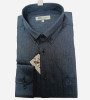 Chemise bleu Navy unie 100% coton homme Bande Originale
